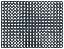 Doortex Rubber Honeycomb Door Mat Black 60 x 80 cm