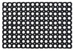 Doortex Rubber Honeycomb Door Mat Black 100 x 150 cm