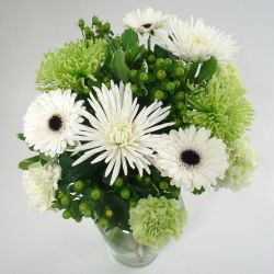 Green and White Tranquility Bouquet