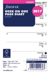 Diary Insert Week per Page Pocket Organisers