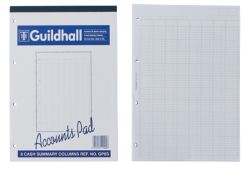 Guildhall Analysis Pads 8 Cash Columns On Each Page 298 x 210 mm