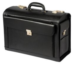 Monolith Bonded Leather Pilots Case Gilt