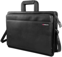 Masters leather look Drop Handle Document Case