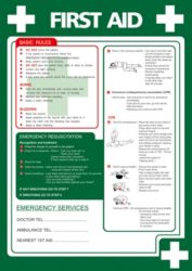 Health Safety Poster First Aid