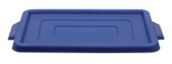 Stacking Storage Crates Lids Mini Blue 3pk