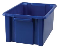 Stacking Storage Crates Mini Blue 3pk