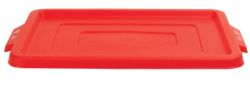 Stacking Storage Crates Lids Maxi Red 2pk