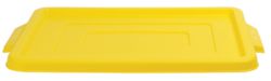 Stacking Storage Crates Lids Maxi Yellow 2pk