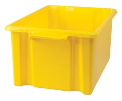 Stacking Storage Crates Maxi Yellow 2pk