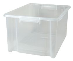 Jumbo Storage Crate 3pk Clear