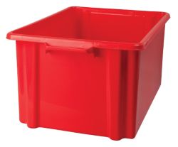 Stacking Storage Crates Maxi Red 3pk