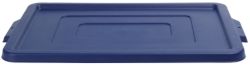 Stacking Storage Crates Lids Jumbo Blue 2pk