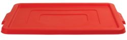 Stacking Storage Crates Lids Jumbo Red 2pk