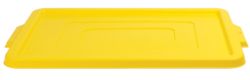 Stacking Storage Crates Lids Jumbo Yellow 2pk