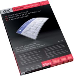 GBC High Speed Pouches A4 125 Micron 216 x 303mm 100 pk