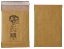 Jiffy Padded Bags Peel And Seal 90gsm Manilla Bag No 0 132 x 235 mm 200 Per Box