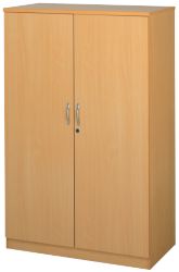 Largo Maple Effect 160cm High Cupboard with 3 Shelves Maple 102W x 55D x 160H cm