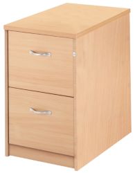 Largo Maple Effect 2 Drawer Filing Cabinet Maple 48W x 65D x 73H cm
