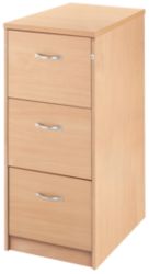 Largo Maple Effect 3 Drawer Filing Cabinet Maple 48W x 65D x 105H cm