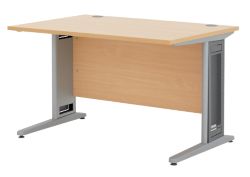 Largo Maple Effect Desk Maple 120W x 80D x 73H cm 