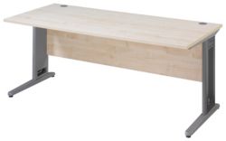 Largo Maple Effect Desk Maple 160W x 80D x 73H cm 