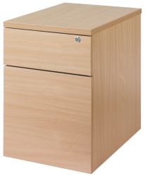 Largo Maple Effect 2 Drawer Mobile Pedestal 43W x 60D x 61H cm