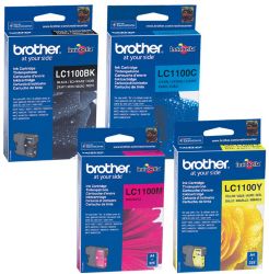 Brother LC1100 Black Cyan Magenta Yellow Printer Ink Cartridge