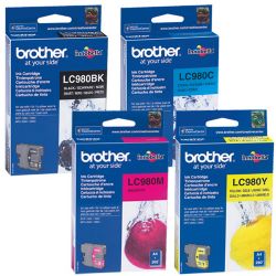 Brother LC980 BK C M Y Black Cyan Magenta Yellow