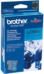 Brother LC980 Cyan Printer Ink Cartridge LC980C