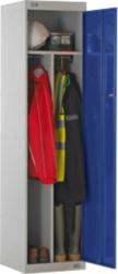 Link Divided Locker Grey With Blue Door