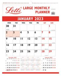 Letts Large Monthly Planner 2013
