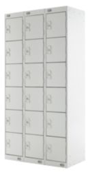 Link Lockers Nest Of Three 6 Door Lockers Grey