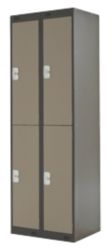 Link Lockers Nest Of Two 2 Door Lockers Coffee And Cream