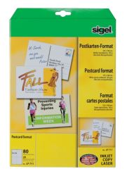 Sigel PC 185gsm A6 Record Cards White