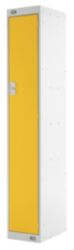 Link Single Door Locker Grey With Yellow Door