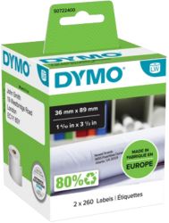 Dymo Labelwriter Large Address Labels White 89x36mm