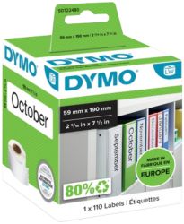 Dymo Labelwriter Lever Arch File Labels 190 x 60 mm