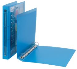Elba Polyvision Blue Ring Binders Box 12