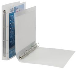 Elba Polyvision Clear Ring Binders Box 12