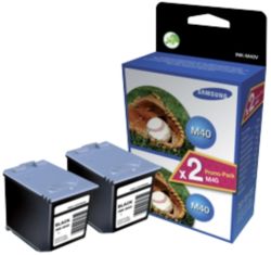 Samsung Fax M40V Black Ink Cartridge Twin Pack
