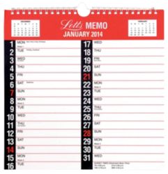 Letts Memo Calendar 2013