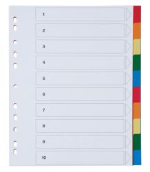 Viking A4 Extra Wide Polypropylene 10 Part Dividers