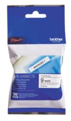 Brother P Touch MK Label Black On White 9mm