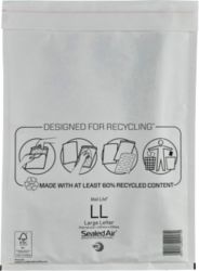 Sealed Air Mail Lite Plus Bubble Bags White LL 230 x 330 mm 50 Per Pack 