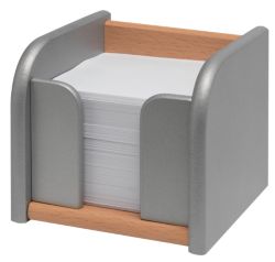 Wooden notes holder silver