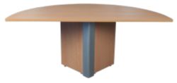 Semi Circle Table Beech 20H x 1600W x 800D mm