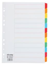 Niceday Premier Multipart Dividers 12 Part Plain