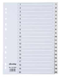 Niceday Polypropylene 1 20 Divider A4