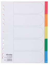 Niceday Polypropylene 5 Part Unprinted Divider