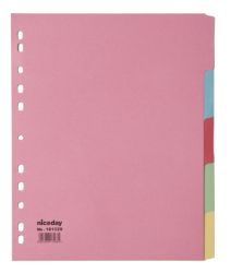 Niceday A4 5 Part Extra Wide Manilla Dividers 165 Micron